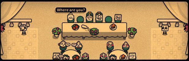 游戏内电影院场景截图，角色们坐在不同的座位上，旁边有提示图标显示他们的喜好