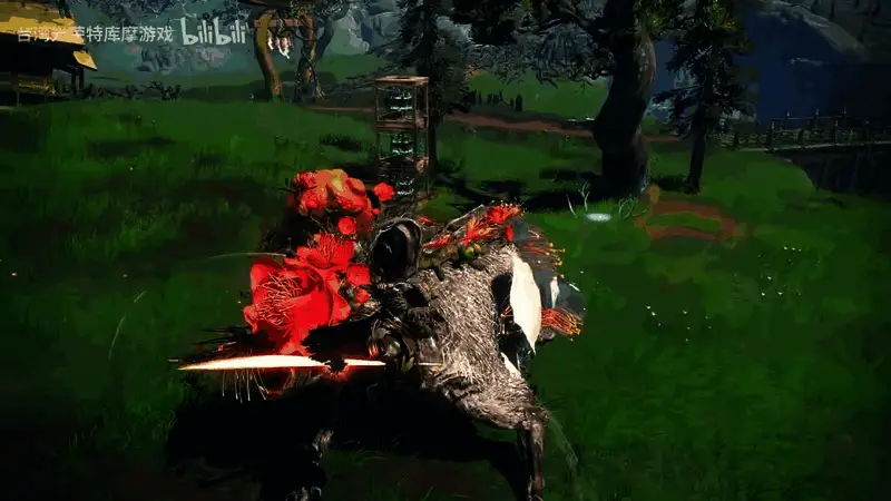 飞燕刀空中连击画面，角色身姿矫健，刀光划破夜空