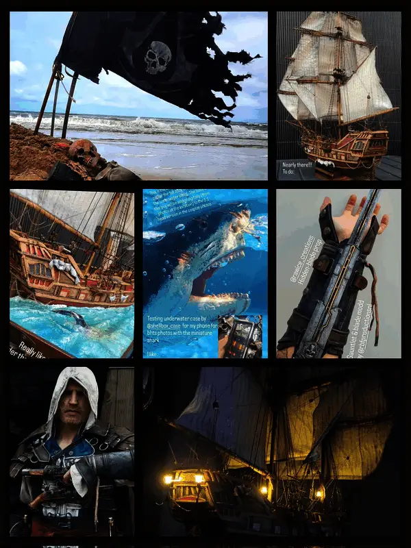 RBF Productions发布的《刺客信条4》主题道具及服饰展示图