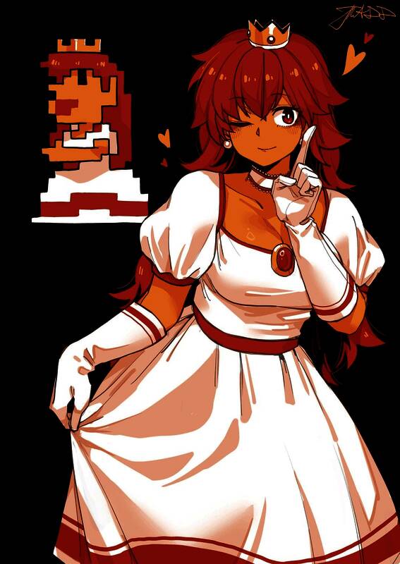 现代风格下的复古碧姬概念图，展现出与黛西公主部分相似的设计元素