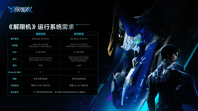 游戏官网界面展示预下载入口，背景为未来科技风格