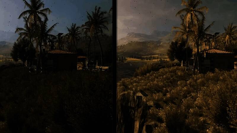 游戏画面展示高清纹理与光影效果，建筑物表面细节丰富，阴影层次分明