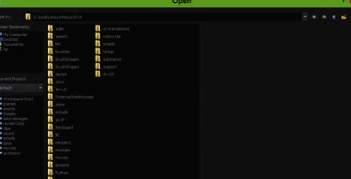 文件选择窗口界面截图，展示BVH文件导入的界面布局