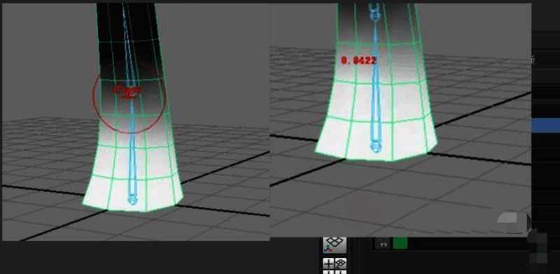 锁定骨骼权重功能示意图
