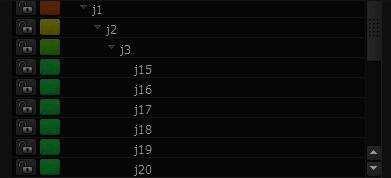 组件编辑器中顶点权重数值调整界面