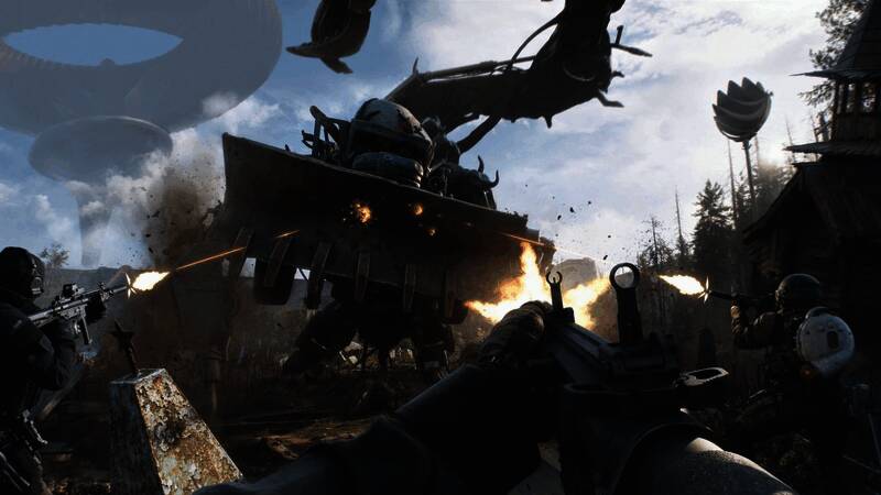 玩家在《The CUBE》中与巨型BOSS展开激战，背景是不断变换的几何空间