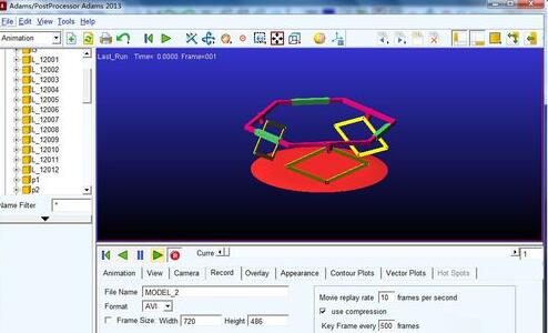 播放按钮被按下，界面下方显示视频正在录制中的提示信息