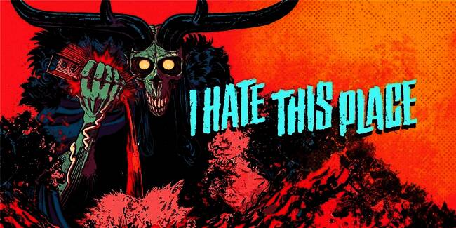 游戏主视觉图，展示阴森诡异的场景与角色剪影