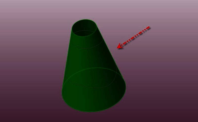 最终拟合完成的圆锥曲面模型