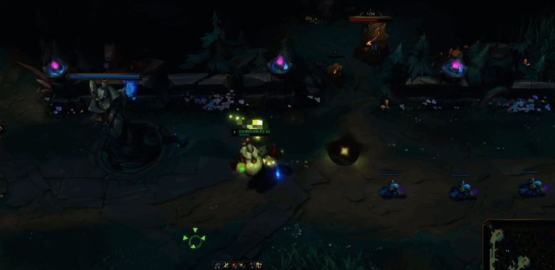 巴德开启传送门，角色穿过光门进入战场另一侧，传送门散发蓝色能量波动