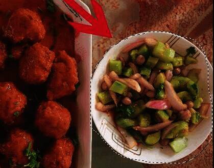 图片中某处瑕疵被红色圆形圈出，表示即将进行修补操作