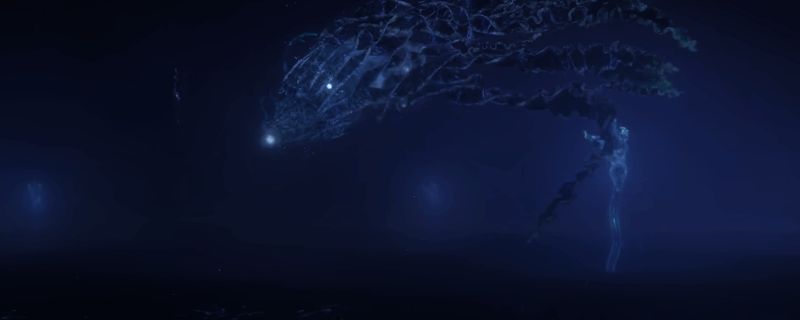 Boss征兆激战场景，角色手持长剑迎战巨大敌人，场面紧张刺激