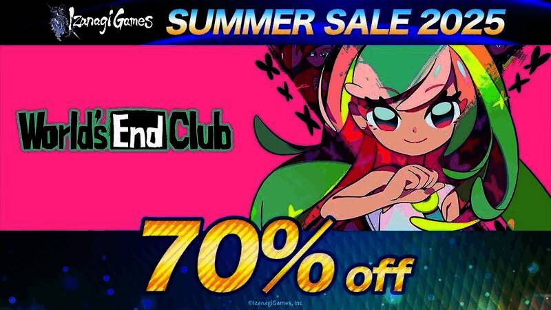 《冤罪执行游戏 Yurukill》场景截图，展现游乐园夜晚灯光与主角对峙画面