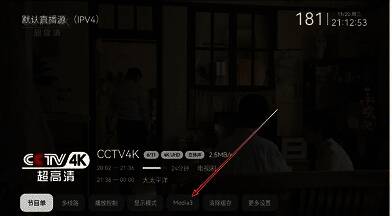 播放界面右下角显示三维菁彩声音频格式信息