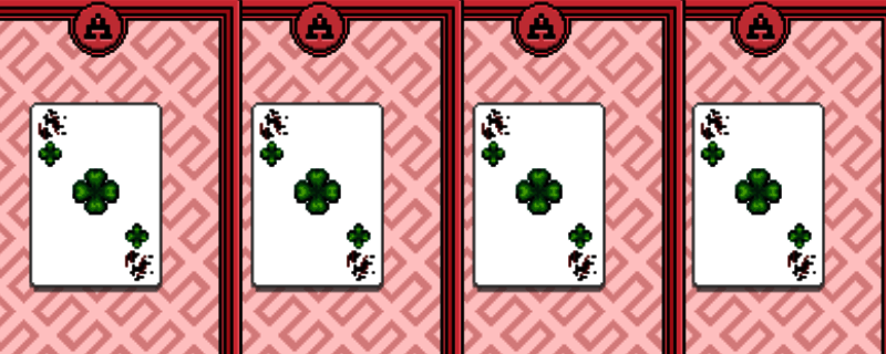 《江城大赢家》因果卡组合示意图，展示战斗栏、彩票栏与行动栏的卡牌分布与搭配逻辑