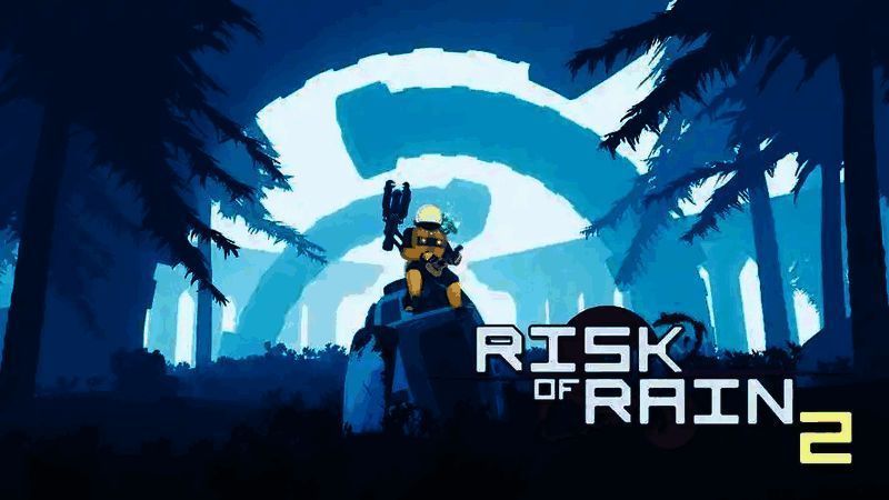 《雨中冒险2》多人合作战斗画面，激烈枪战与怪物群激斗