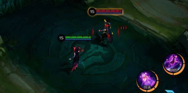 烛心操控昙灯进行持续攻击，击中敌人叠加引蝶印记