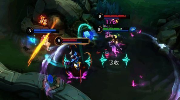 烛心瞬移并开启护盾，在领域内持续输出并叠加引蝶印记