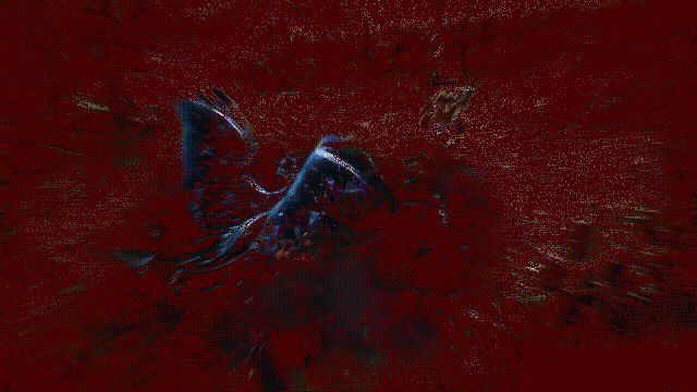 希维塔尔释放寒气，周围空间碎裂