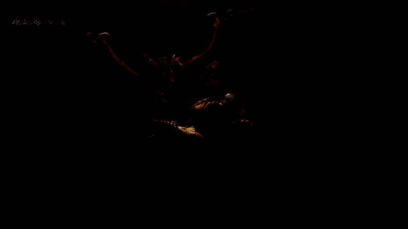 芙罗拉与红色伪龙并肩而立，周身环绕火焰