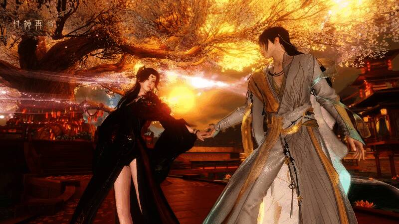 玩家组队战斗画面，技能碰撞火花四溅，极具沉浸感