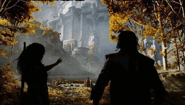 琳恩与阿伯拉姆合力对抗敌人，画面充满张力