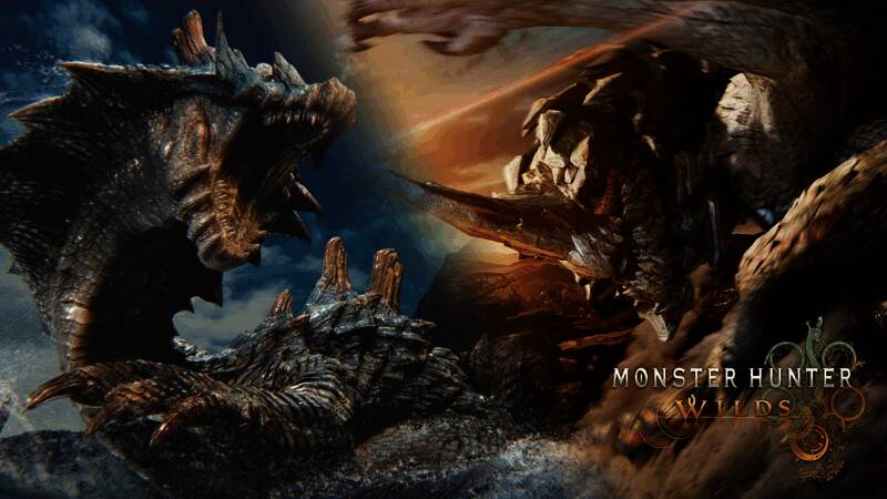 《怪物猎人：荒野》更新详情介绍页面截图，展示最新活动与怪物信息