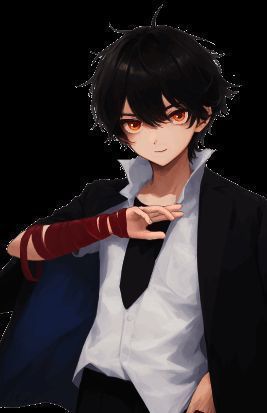 肖文非角色立绘，身穿校服，眼神坚定地望向前方