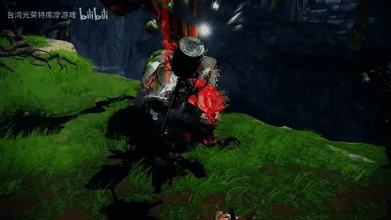 角色在空中使用槌发动下坠重击，视觉冲击力十足