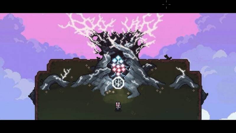 Sephiria游戏画面，兔子角色在高塔中探索收集神器