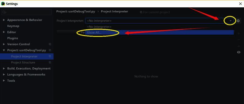 Add Python Interpreter窗口弹出，左侧包含多种环境类型选项，Virtualenv Environment项被高亮选中