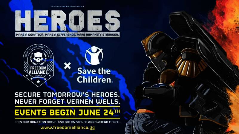 限量版签名周边展示，包括战术头盔、PS5实体盘、艺术家亲签海报等珍贵藏品