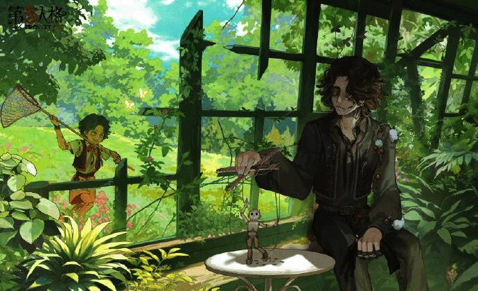 第五人格惊蛰线下活动主会场布置，现场装饰充满春天气息，玩家排队参与挑战