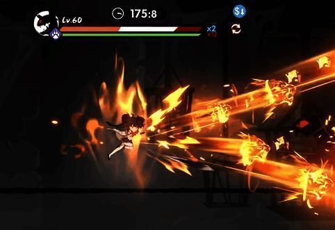 小椒闪现突袭，发动神凤破技能对敌人展开连击