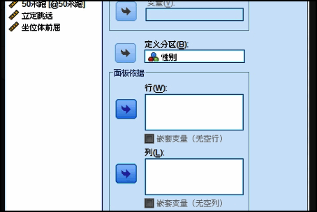 SPSS饼图设置界面填写变量与标题