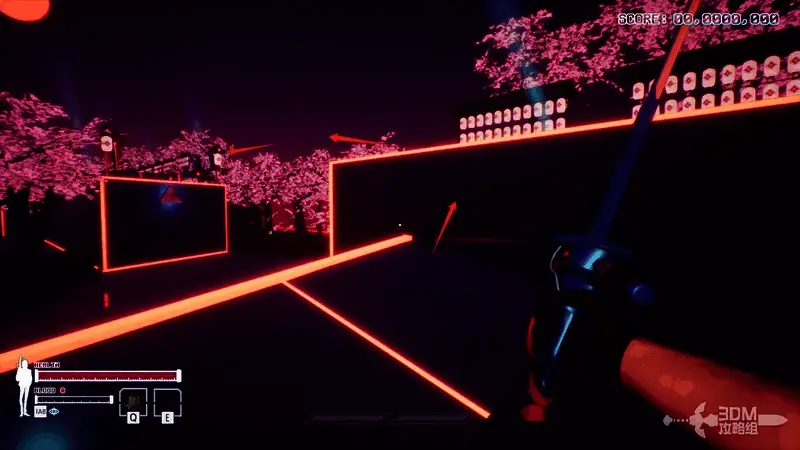 角色手持武器对战敌人的战斗画面，左侧显示血量槽