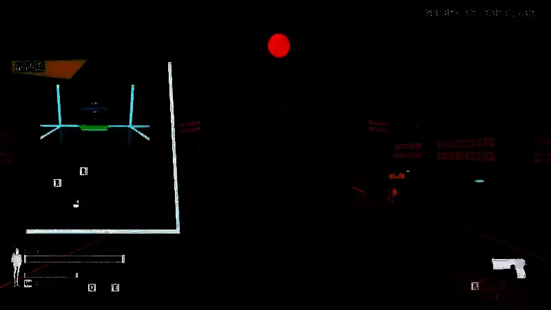 角色释放血技瞬间，红色能量环绕周身，前方敌人被震飞