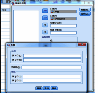 散点图结果显示数据点分布情况，呈现初步相关趋势