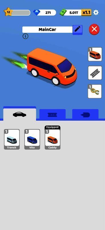 《Pick Me Up - Idle》游戏界面截图，展现轻松放置类玩法特色