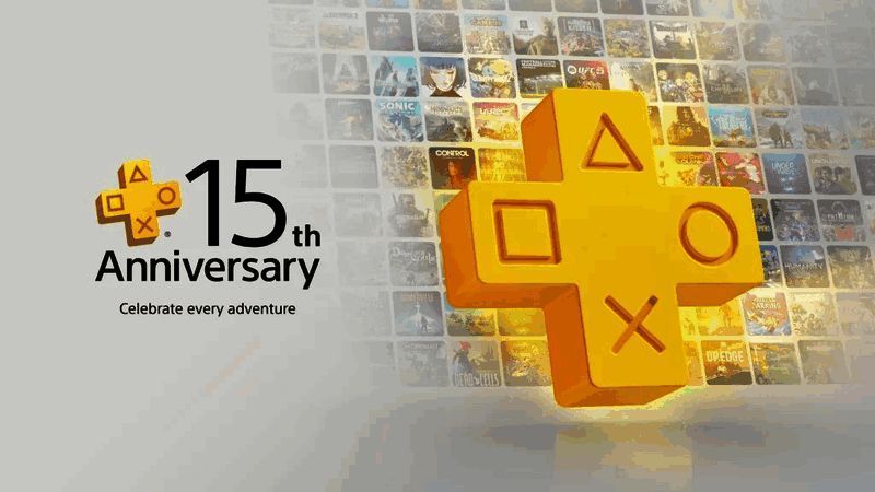 PS Plus 15周年纪念LOGO与宣传图