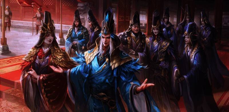 十常侍传说皮肤技能释放动图，炫目特效搭配古风音乐，视觉冲击力十足