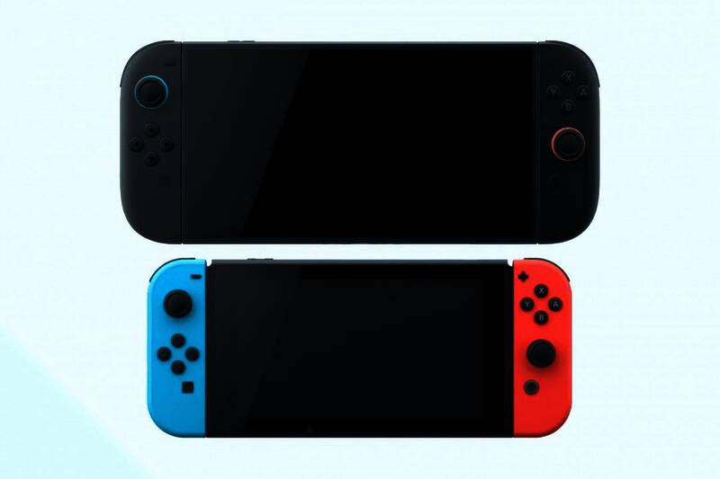 Switch 2正面展示其7.9英寸LCD显示屏