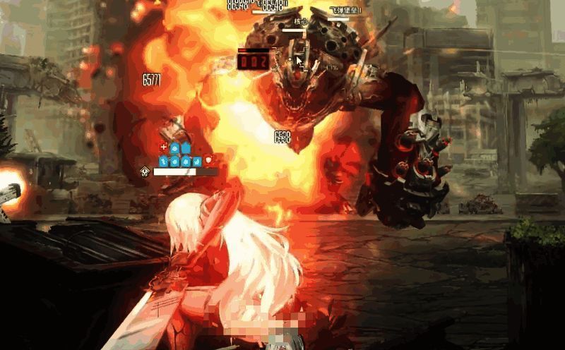 A2进入B模式，身体周围浮现红色能量波动，攻击频率明显加快