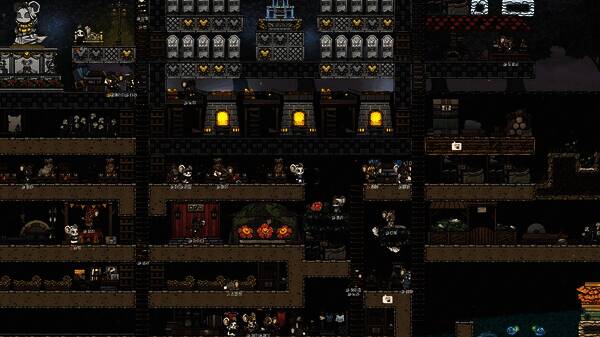 《Ratopia》中玩家规划城市布局，管理鼠族经济体系