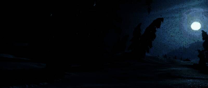 《羊蹄山之魂》最新游戏截图，主角笃手持双刀，身披白色斗篷，背景为雪山与松林