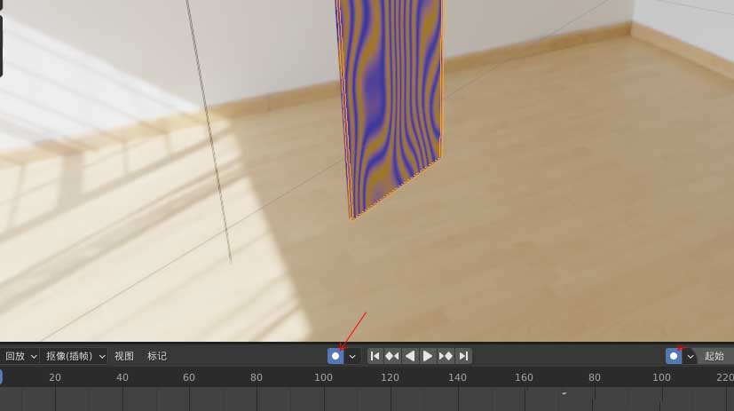 自动插帧功能按钮位置标注图