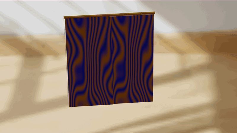 动态展示窗帘开合动画效果