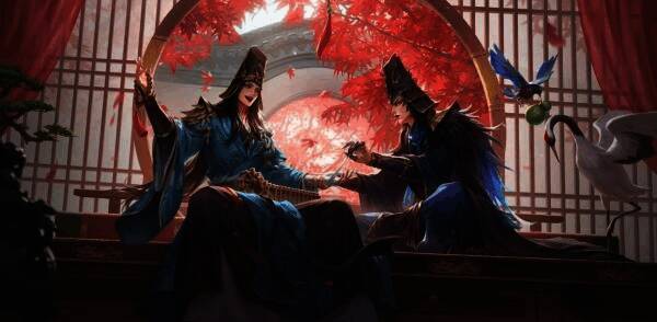 三国杀移动版玩家回归活动宣传图，展现多人组队战斗的场景