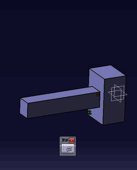 接触约束生效后的模型状态展示图