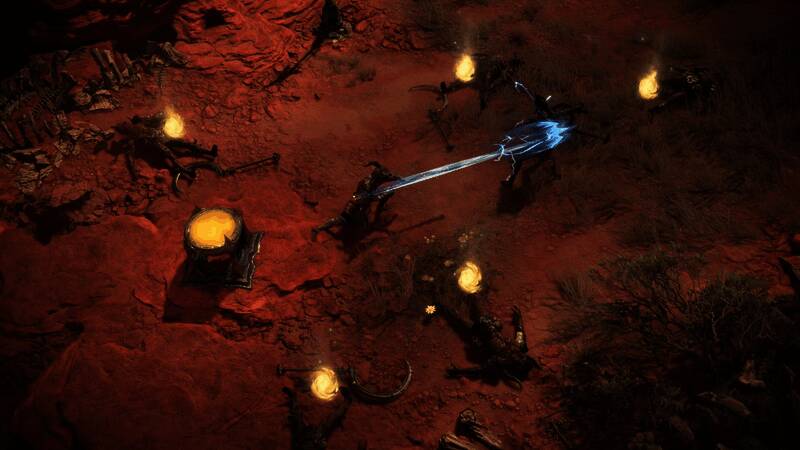 恶梦地城入口场景，弥漫着阴森氛围